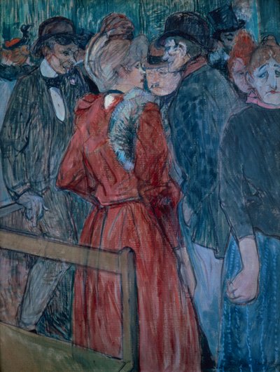 At the Moulin de la Galette by Henri de Toulouse Lautrec