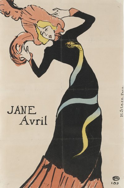 Jane Avril by Henri de Toulouse Lautrec