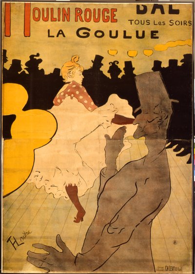 Moulin Rouge-La Goulue by Henri de Toulouse Lautrec