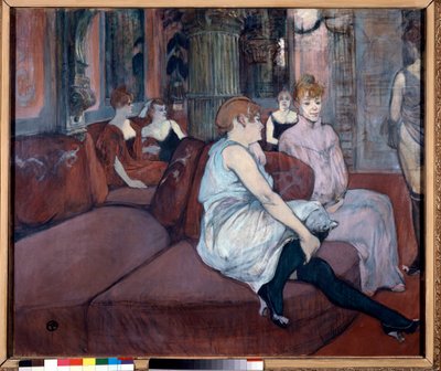 Salon at the Rue des Moulins by Henri de Toulouse Lautrec