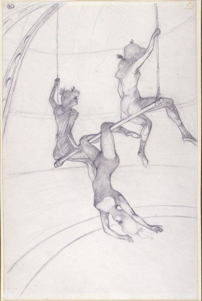 The Flying Trapeze by Henri de Toulouse Lautrec