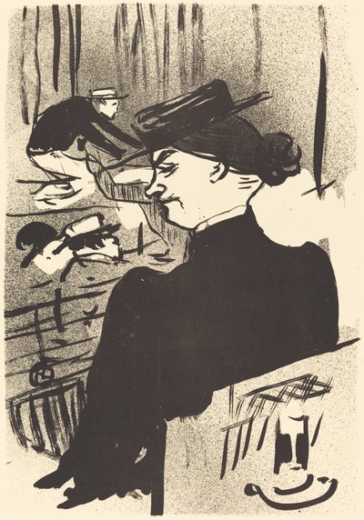 A Spectator by Henri de Toulouse Lautrec