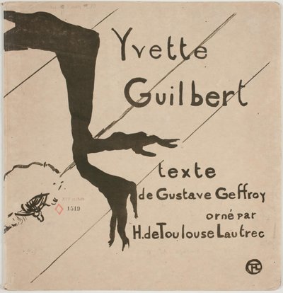 Album Cover: Yvette Guilbert by Henri de Toulouse Lautrec
