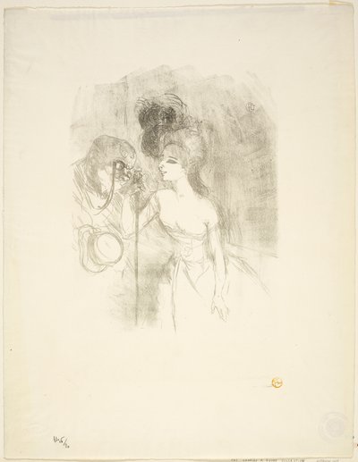 Anna Held and Baldy by Henri de Toulouse Lautrec