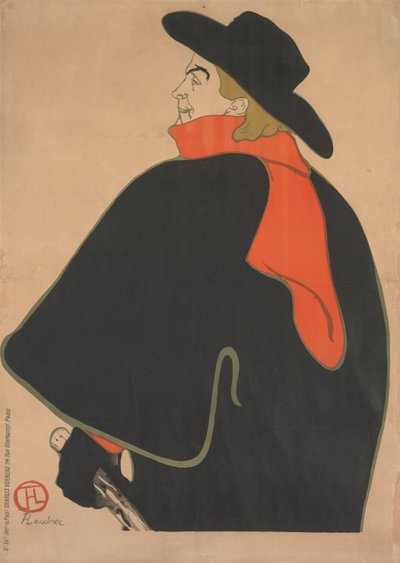 Aristide Bruant, in His Cabaret by Henri de Toulouse Lautrec