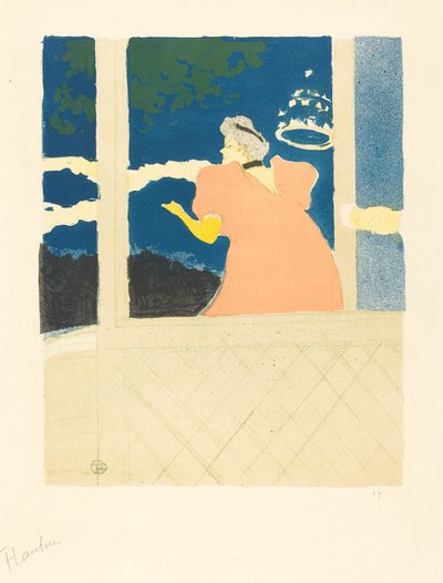 At the Ambassadeurs by Henri de Toulouse Lautrec