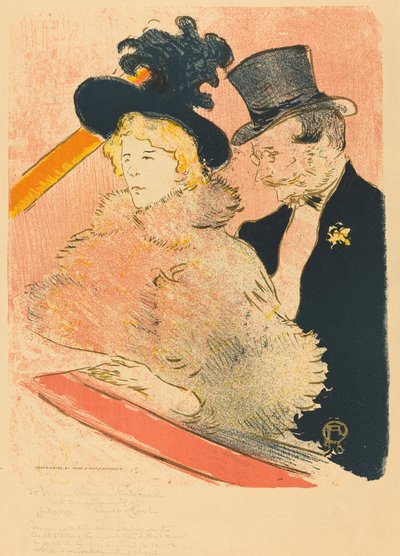At the Concert by Henri de Toulouse Lautrec