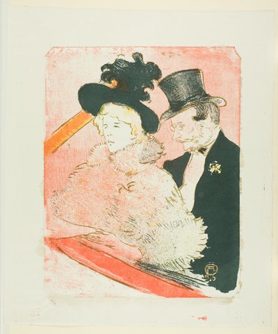 At the Concert by Henri de Toulouse Lautrec