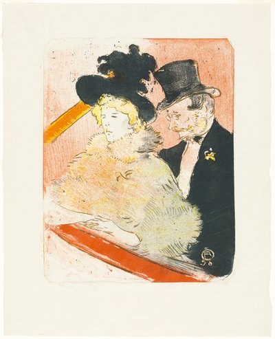 At the Concert by Henri de Toulouse Lautrec