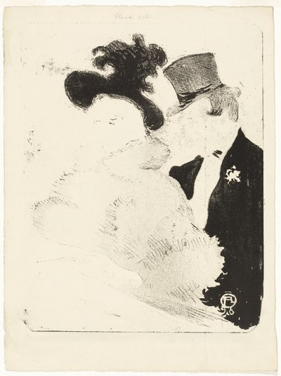 At the Concert by Henri de Toulouse Lautrec
