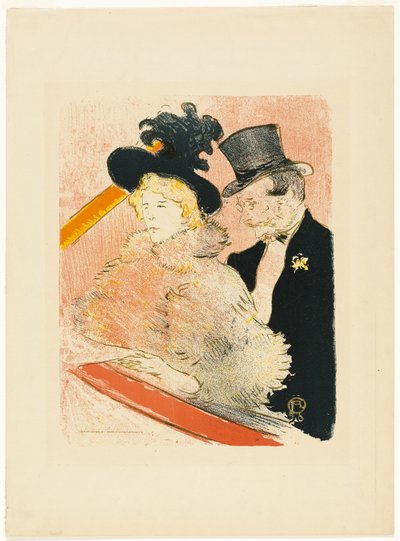 At the Concert by Henri de Toulouse Lautrec