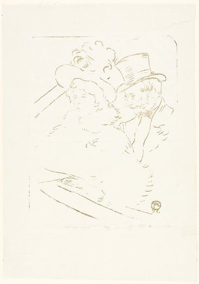 At the Concert by Henri de Toulouse Lautrec