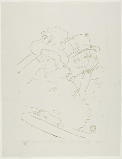 At the Concert by Henri de Toulouse Lautrec