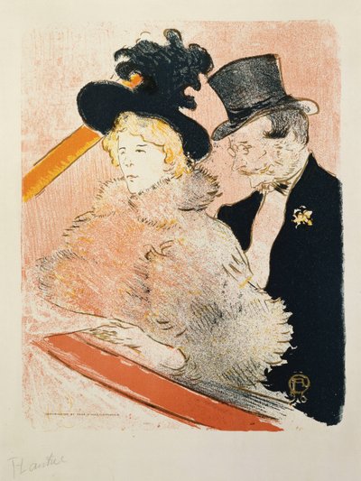 At the Concert by Henri de Toulouse Lautrec