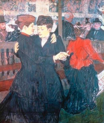 At the Moulin Rouge. The Two Dancers by Henri de Toulouse Lautrec