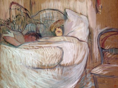 In Bed by Henri de Toulouse Lautrec