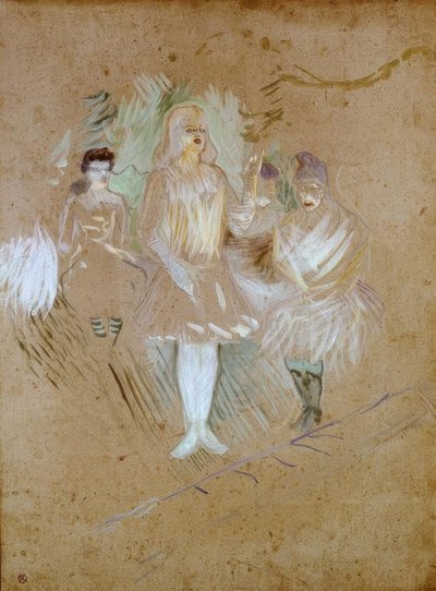 At the Folies-Bergère: Performers by Henri de Toulouse Lautrec