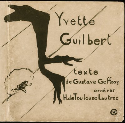 Cover for Yvette Guilbert by Henri de Toulouse Lautrec