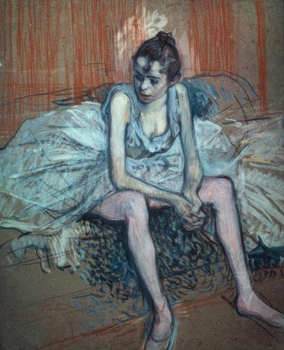 Seated Dancer by Henri de Toulouse Lautrec