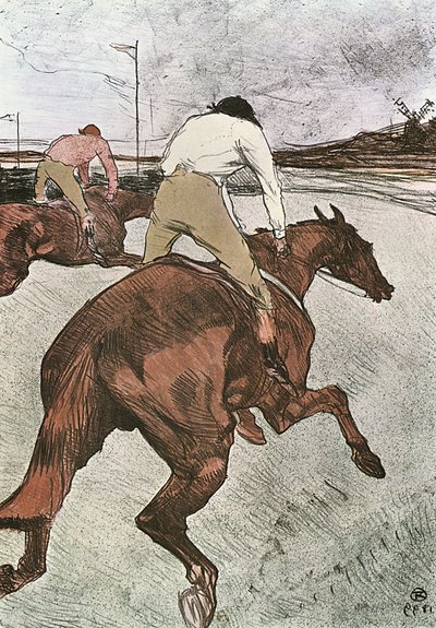 The Jockey by Henri de Toulouse Lautrec