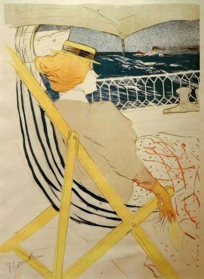 The Traveler from Cabin 54 by Henri de Toulouse Lautrec