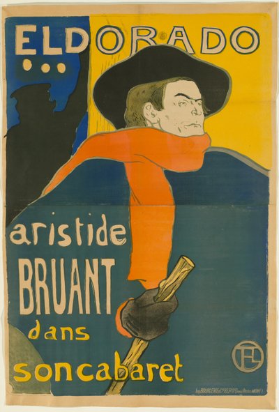 Eldorado: Aristide Bruant by Henri de Toulouse Lautrec