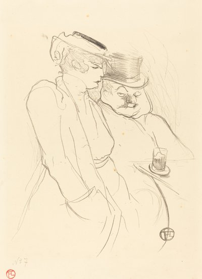 In Forty, 1893 by Henri de Toulouse Lautrec