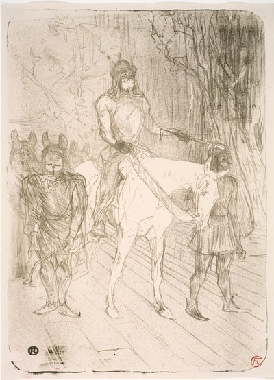 Entrance of Brasseur, in Chilpéric by Henri de Toulouse Lautrec