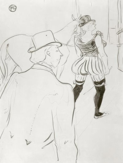 Behind the Scenes by Henri de Toulouse Lautrec