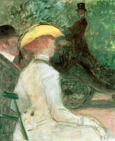 In the Bois de Boulogne by Henri de Toulouse Lautrec
