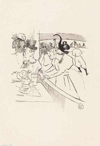 In the Skating Professional Beauty by Henri de Toulouse Lautrec