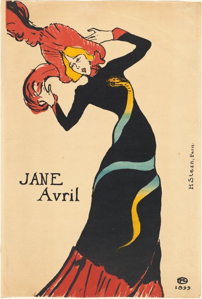 Jane Avril by Henri de Toulouse Lautrec