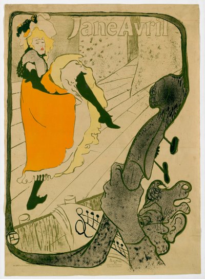 Jane Avril by Henri de Toulouse Lautrec