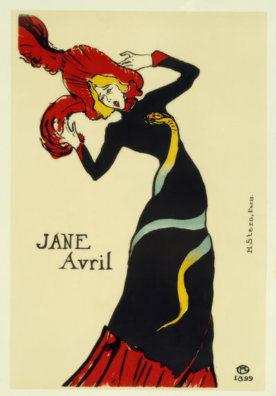Jane Avril by Henri de Toulouse Lautrec