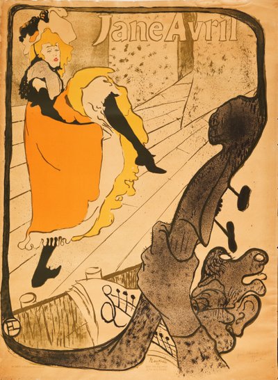 Jane Avril by Henri de Toulouse Lautrec