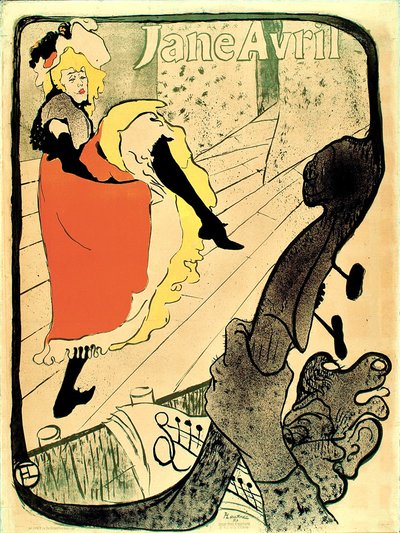 Jane Avril by Henri de Toulouse Lautrec