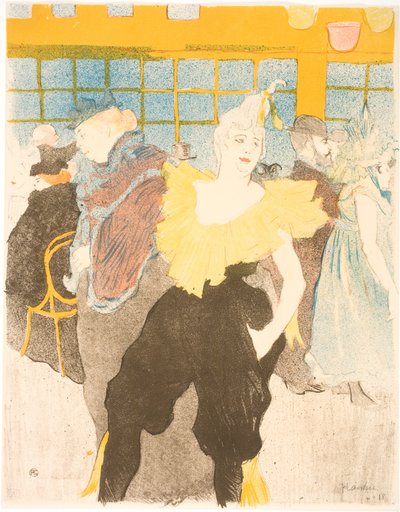 The Clowness at the Moulin Rouge by Henri de Toulouse Lautrec