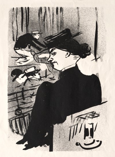 The Café-concert: A Spectator by Henri de Toulouse Lautrec