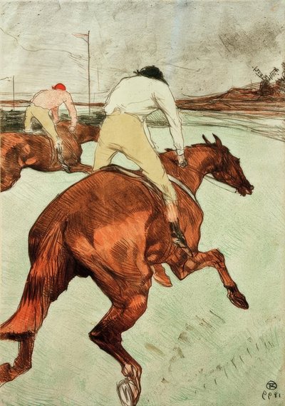 The Jockey by Henri de Toulouse Lautrec
