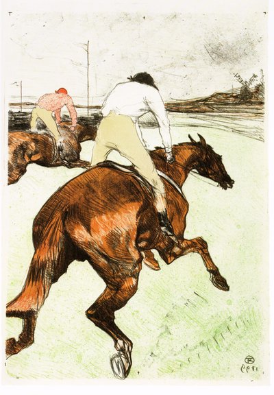 The Jockey by Henri de Toulouse Lautrec