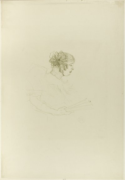 Luce Myrès, in Profile by Henri de Toulouse Lautrec