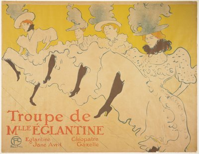 Mademoiselle Eglantines Troupe by Henri de Toulouse Lautrec