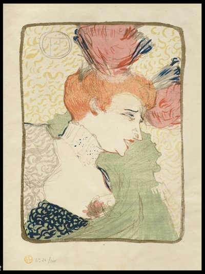 Mademoiselle Marcelle Lender, Bust-Length by Henri de Toulouse Lautrec