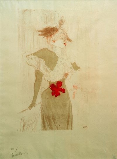 Mademoiselle Marcelle Lender, Standing by Henri de Toulouse Lautrec