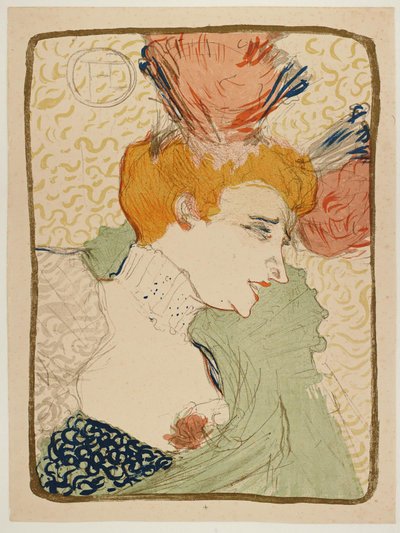 Mademoiselle Marcelle Lender, Bust by Henri de Toulouse Lautrec
