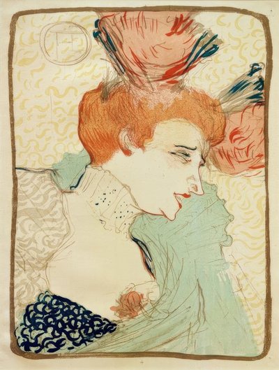 Mademoiselle Marcelle Lender, Bust by Henri de Toulouse Lautrec