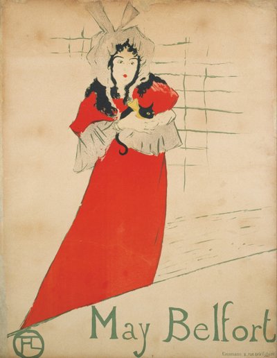 May Belfort Poster by Henri de Toulouse Lautrec