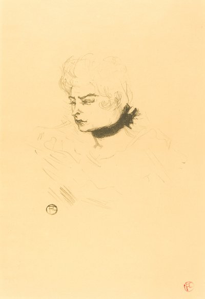 Mlle. Pois Vert by Henri de Toulouse Lautrec