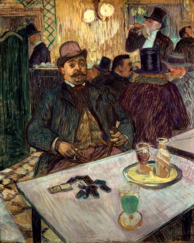Monsieur Boileau at the Café by Henri de Toulouse Lautrec