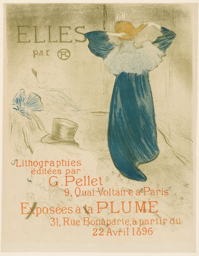 Poster for Elles by Henri de Toulouse Lautrec